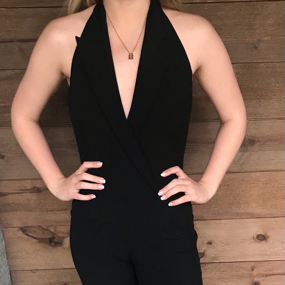 Bebe halter pantsuit medium